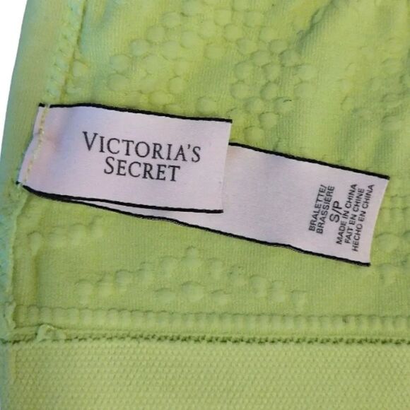 Victoria's Secret 2016 Neon High Neck Strappy Textured Bralette Small - Picture 12 of 14